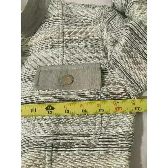 Armani Collezioni Womens Blazer Jacket Boucle Tweed Grey Blue Size 4 - Picture 10 of 11